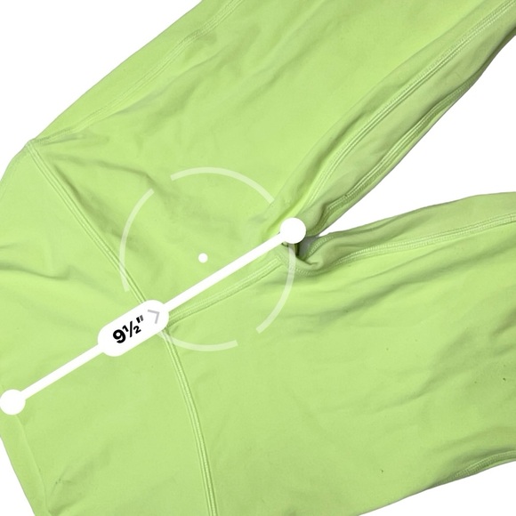 Lululemon women’s‎ align neon green/yellow leggings size 2 RN 106259 - Picture 5 of 7